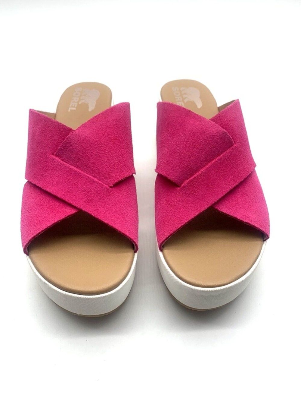 SOREL Cameron Flatform Mule Sandals Size 6.0